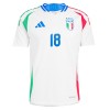 Original Fußballtrikot Italien Barella 18 Auswärtstrikot EURO 2024 Für Herren